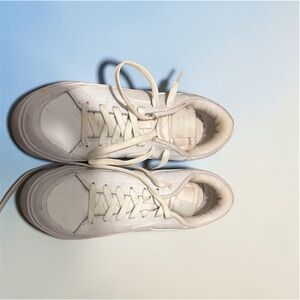 Nike Platform Chunky Sole Athletic Sneakers in Cream- Can be washed only minor